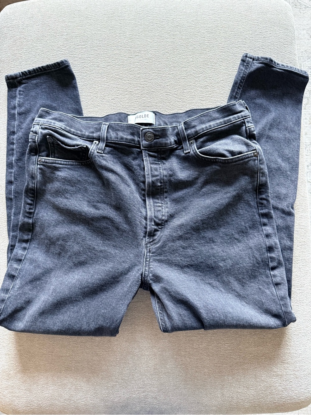 AGOLDE Women's Dark Black High-Rise Jeans Size 32